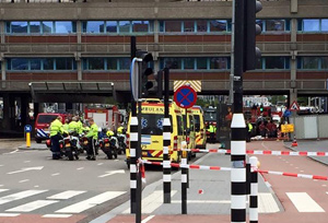 Evacuatie VUmc. Foto: M. Bijl