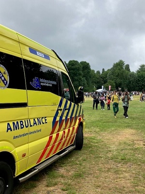 Preventieve inzet ambulance in het Oosterpark