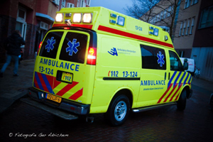 Ambulancevoertuig van Ambulance Amsterdam. Foto: Ger Adrichem